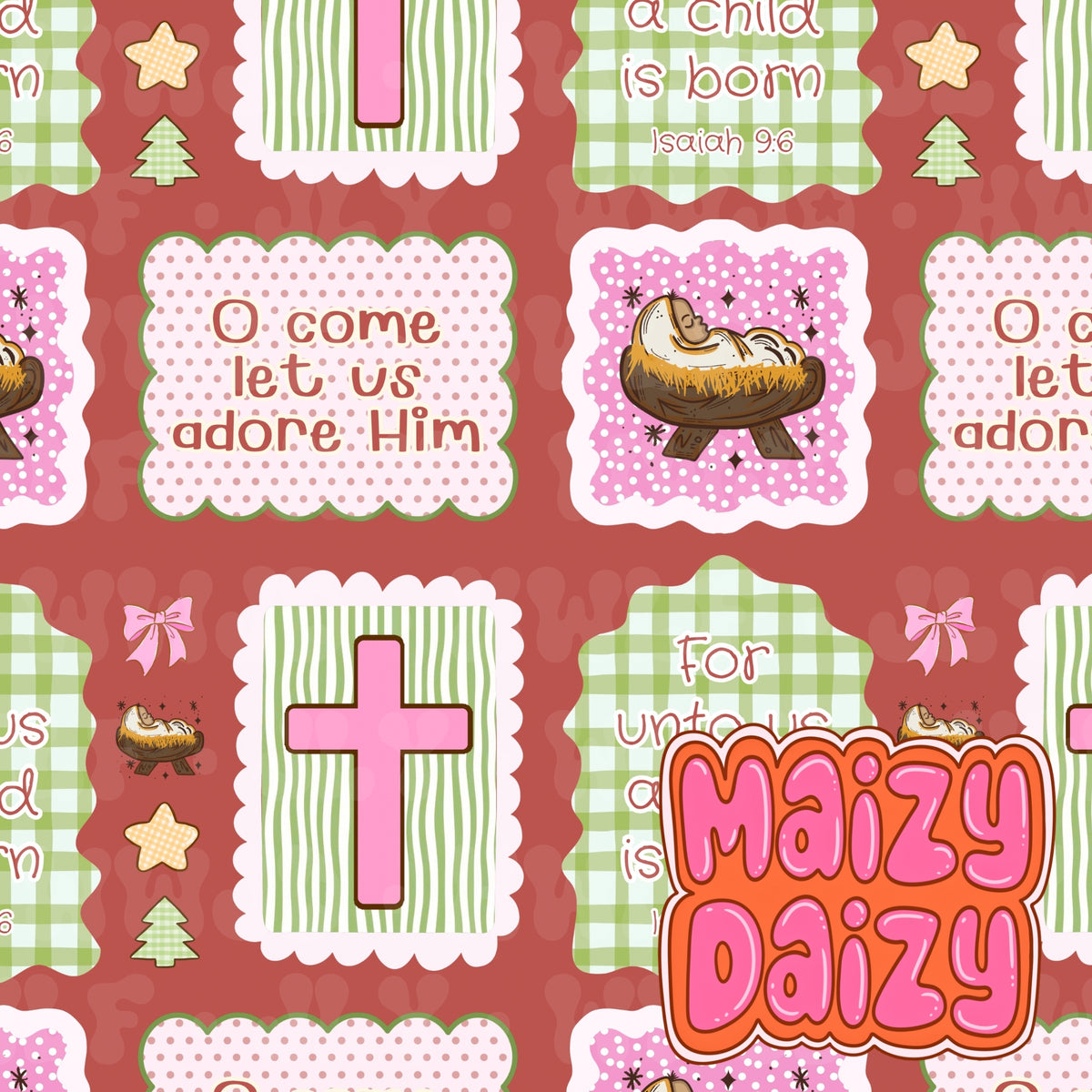 MD x CRD x HHC red whimsy Christmas frames