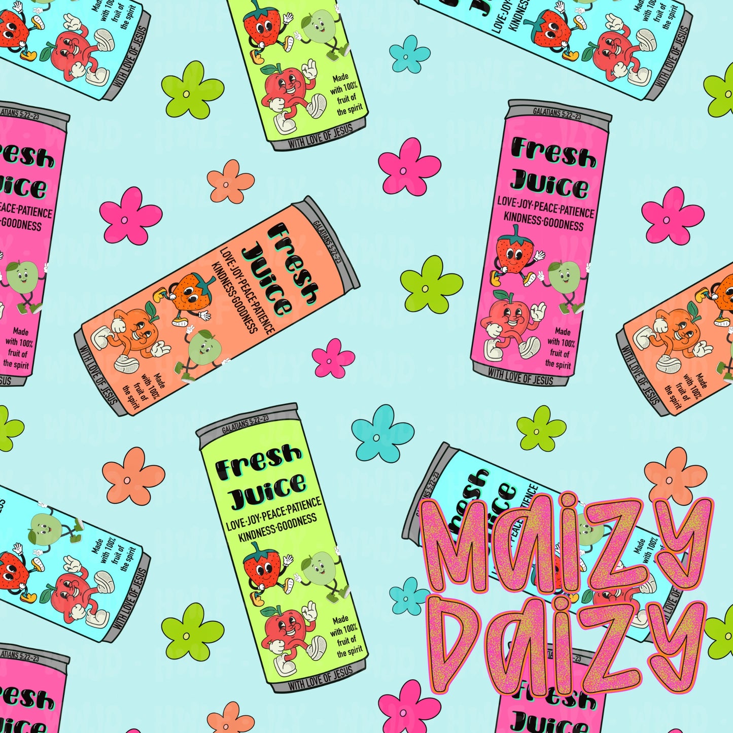 Fruit of the spirit blue