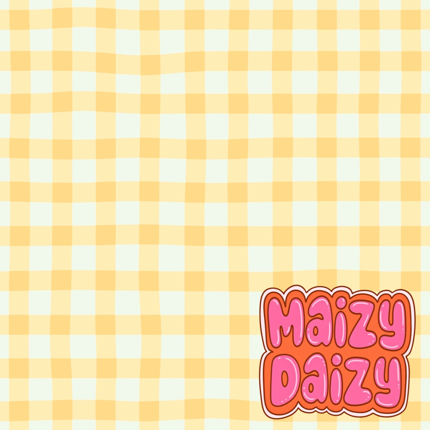 Yellow gingham