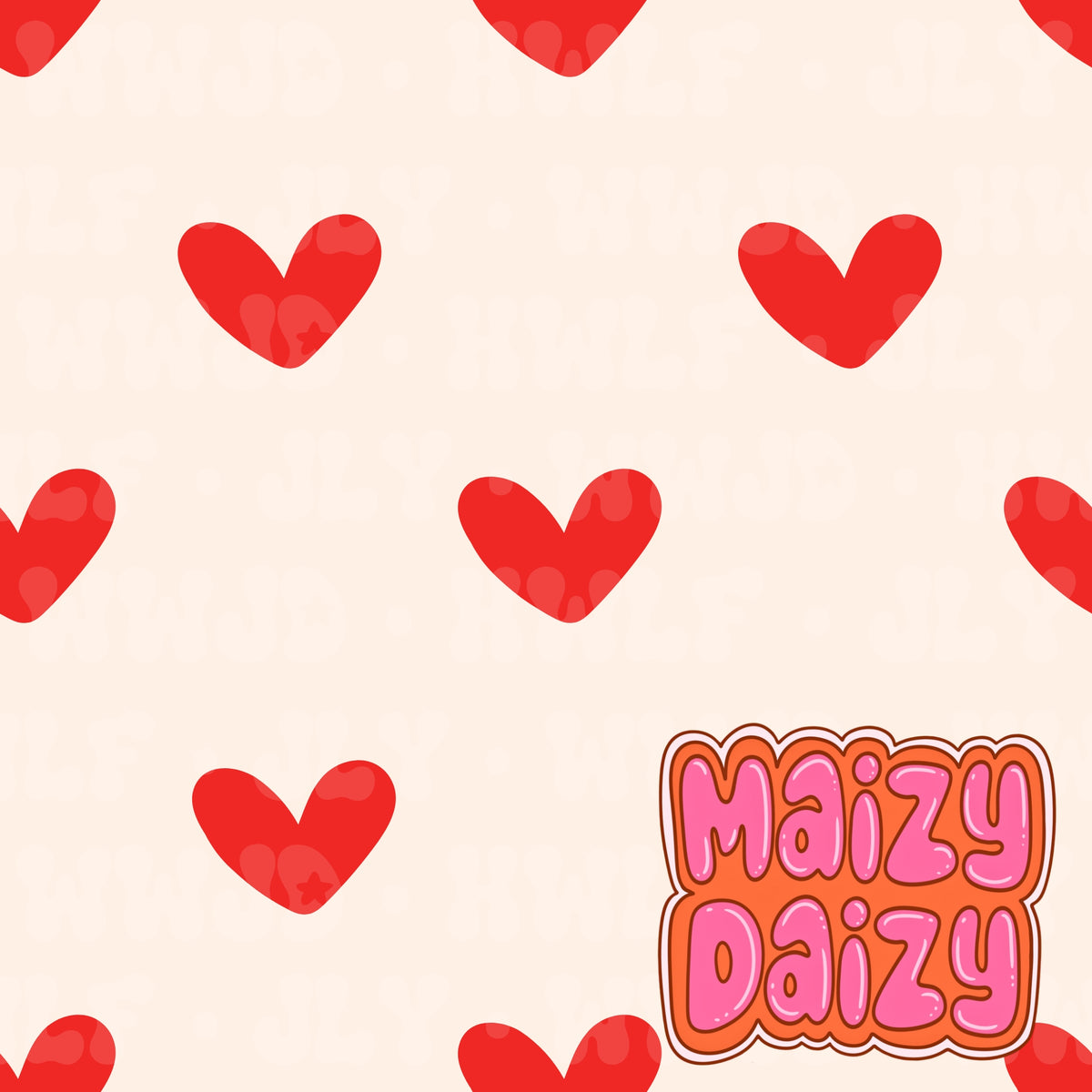 Red hearts