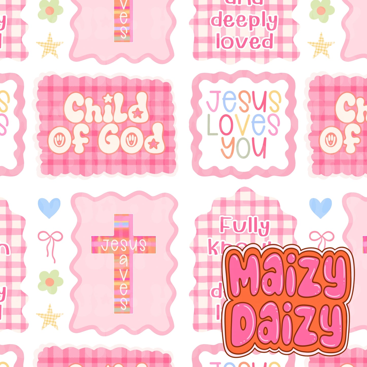 LIMITED pink/white whimsy frames
