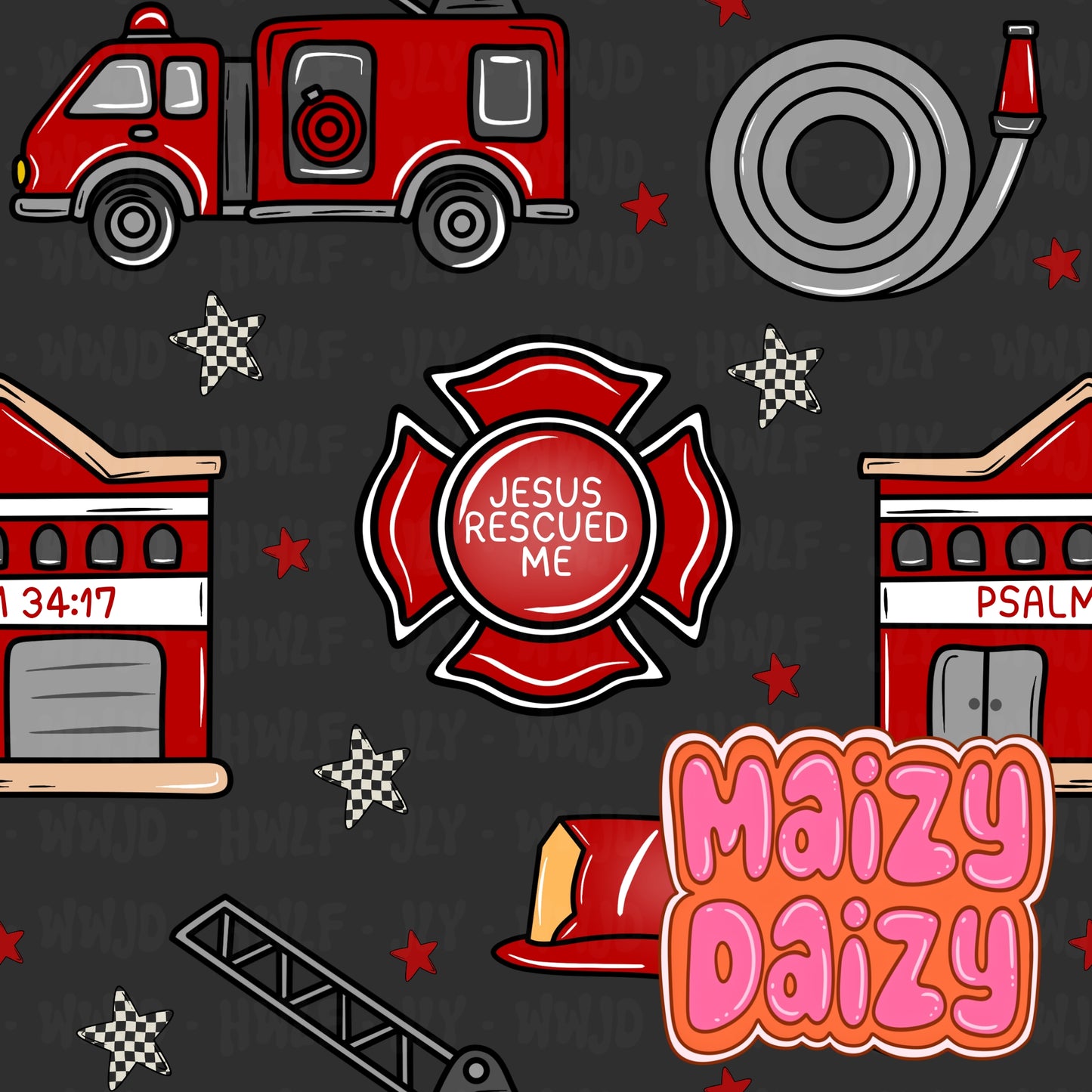 MD x CRD black fire truck