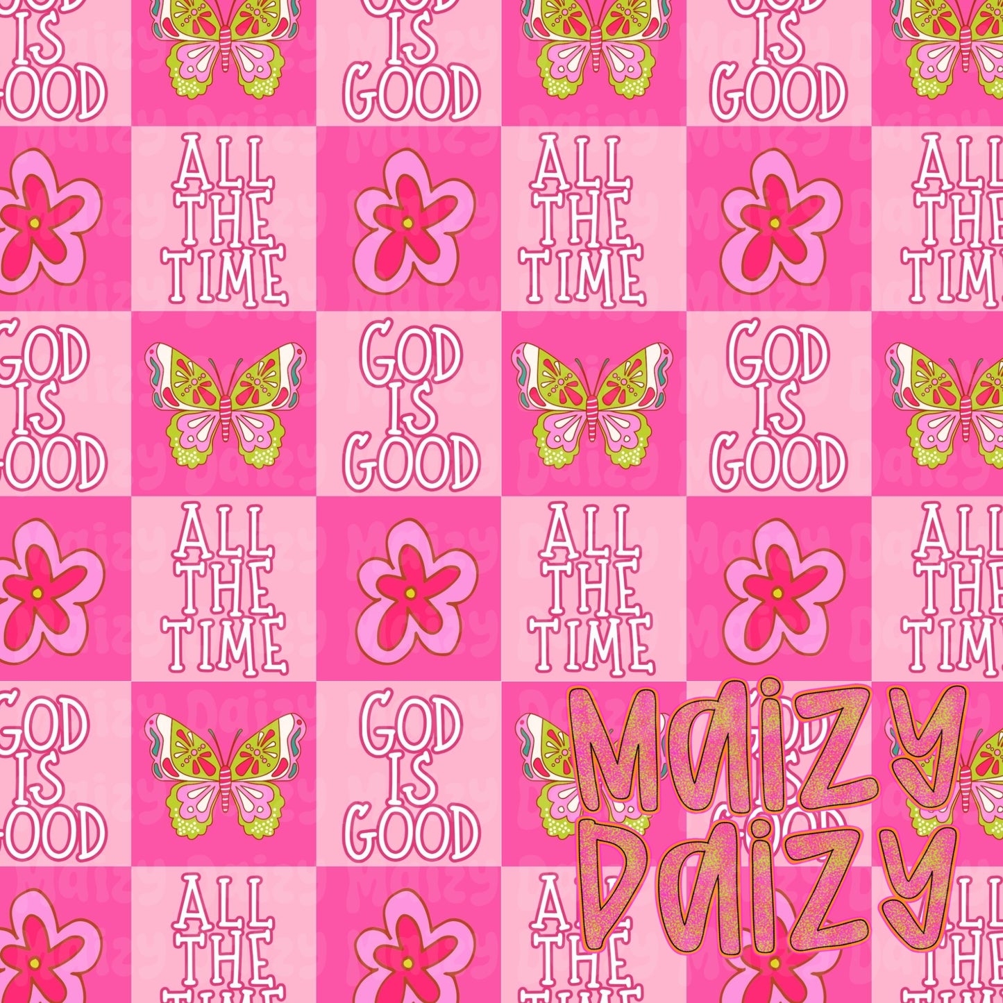 2024 RESTOCK pink God is good checks