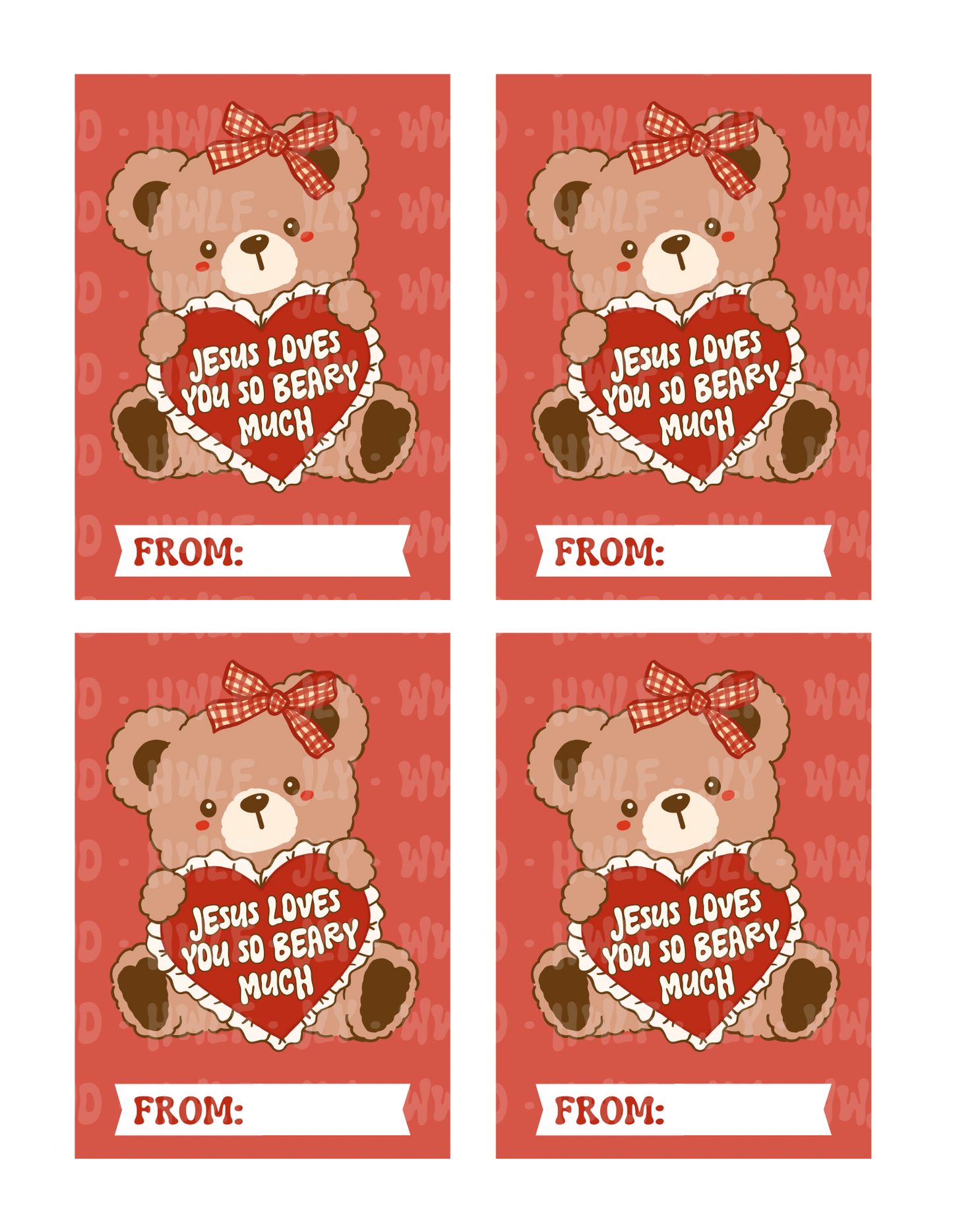 Printable valentine cards