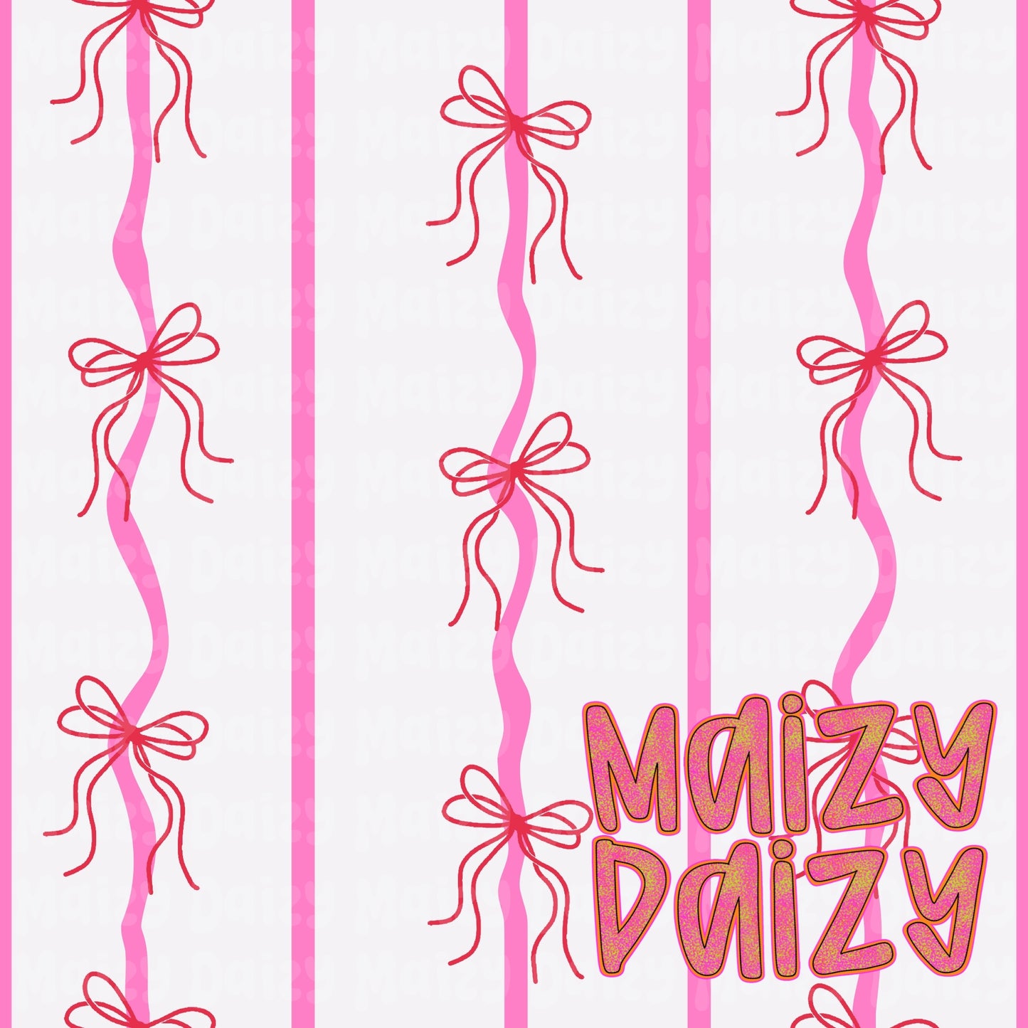 Valentine lined bows