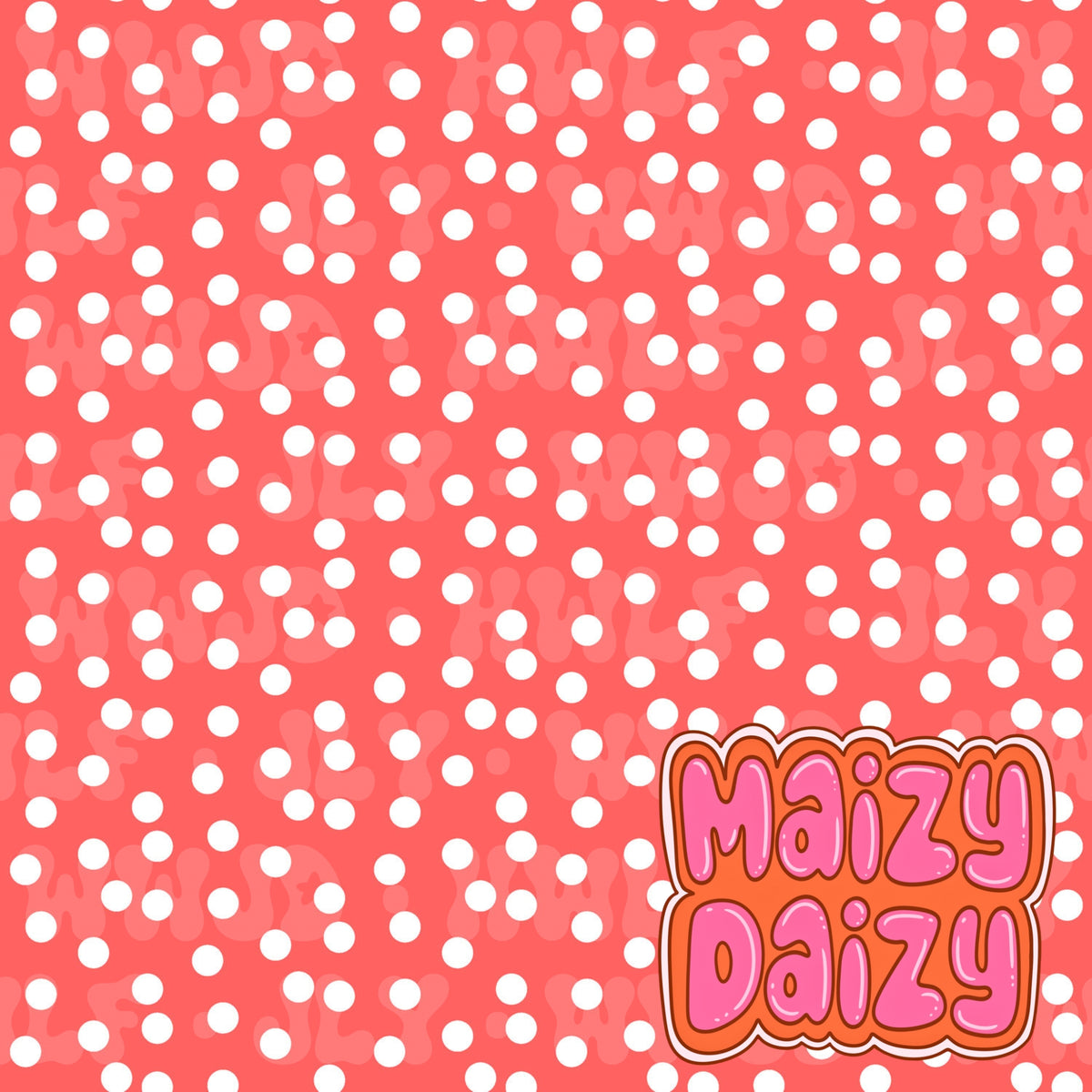 Red polka dots