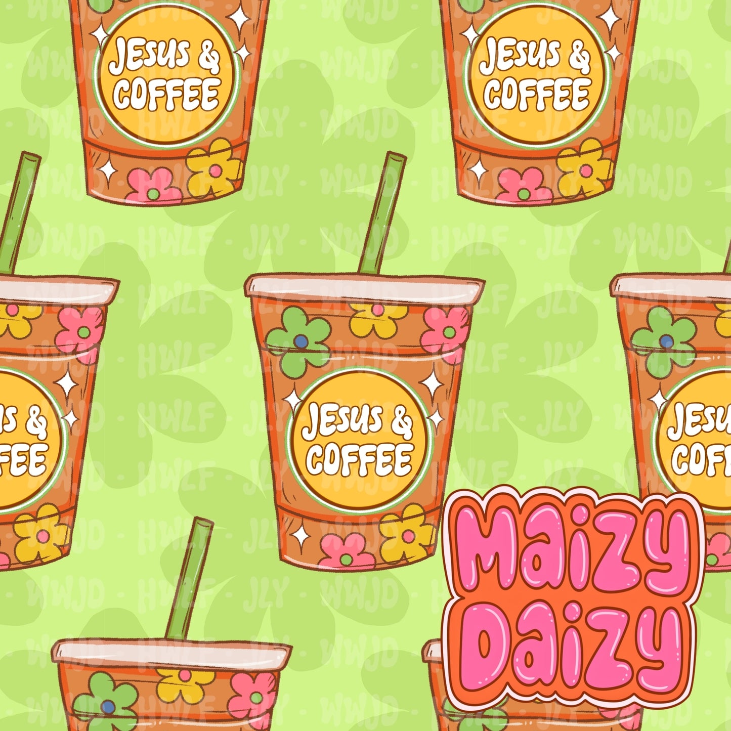 Jesus & coffee green
