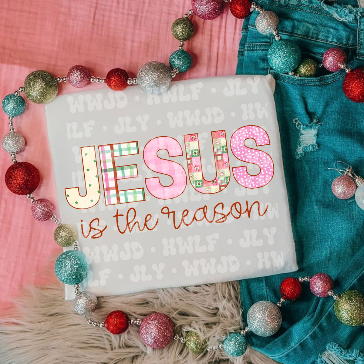 MD x CRD x HHC Jesus is the reason pink, red & green