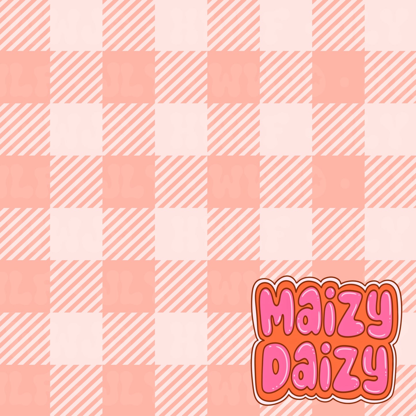Orange gingham