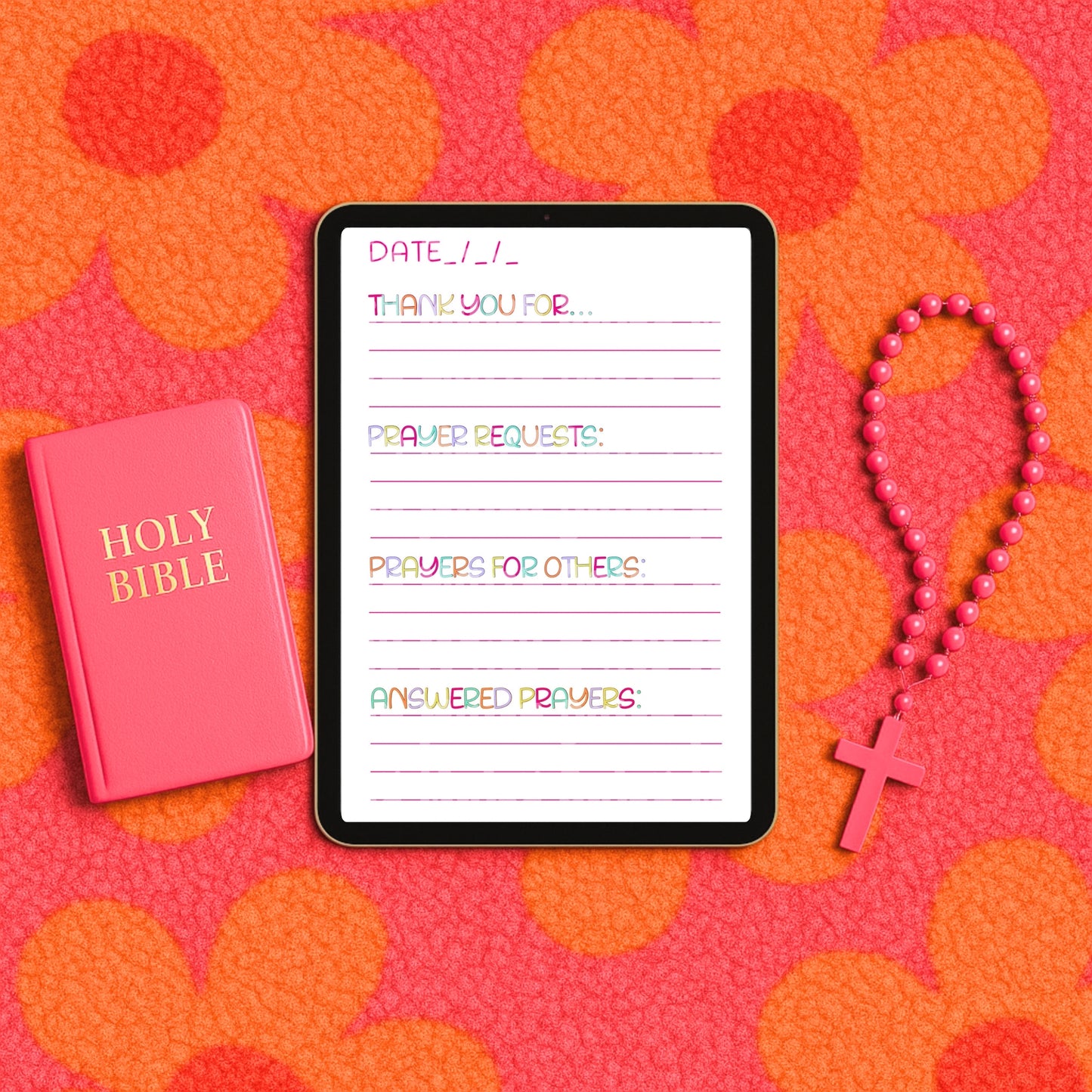 Prayer journal pages