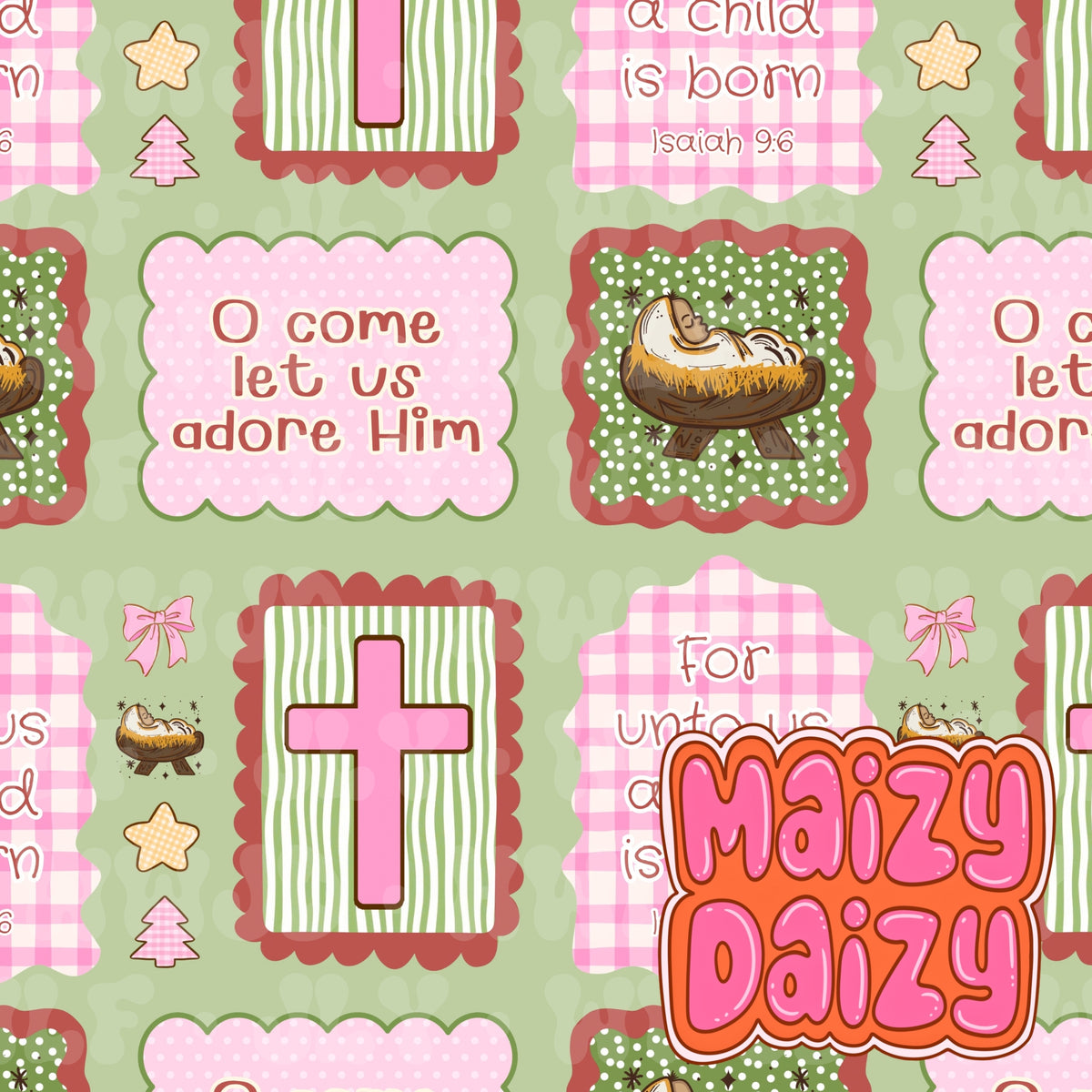 MD x CRD x HHC green whimsy Christmas frames