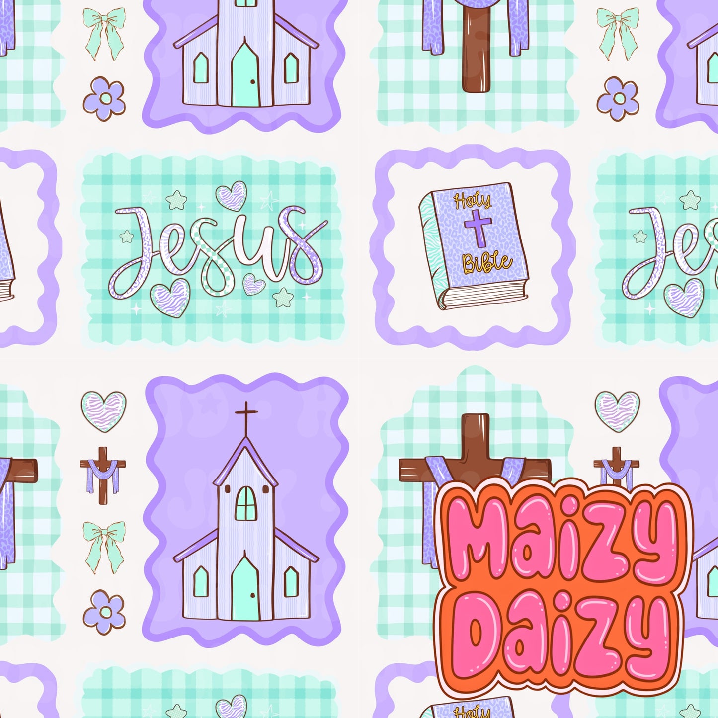 LIMITED church white/purple/blue frames