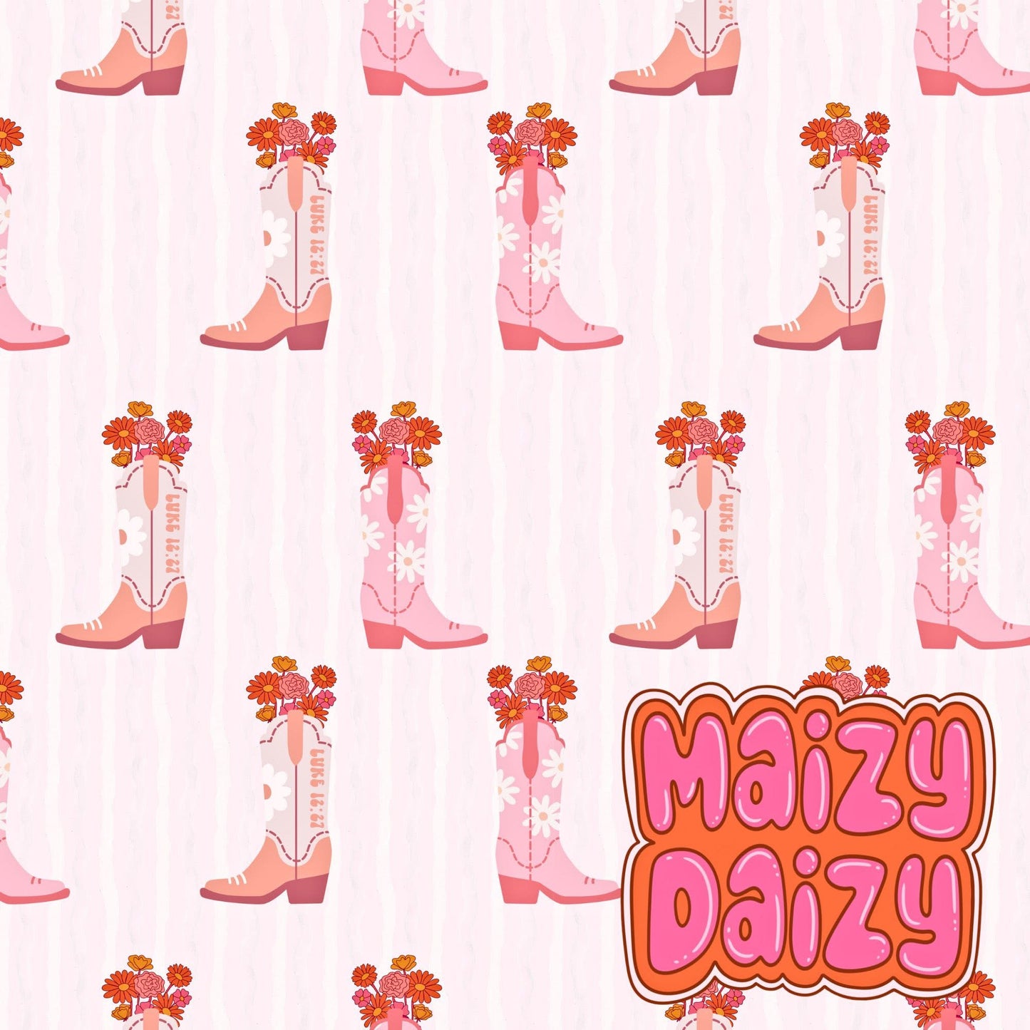 MD x GMA wildflower boots