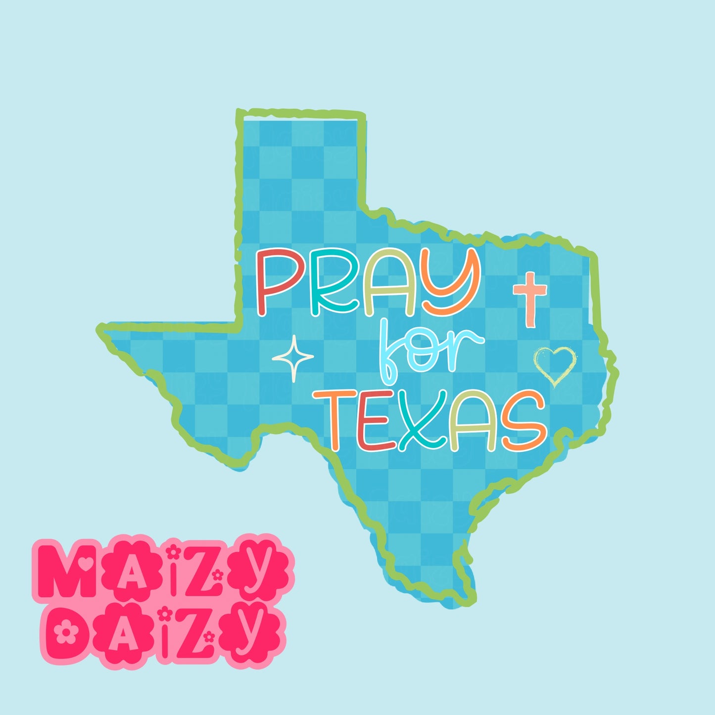 Pray for Texas seamless + PNG bundle