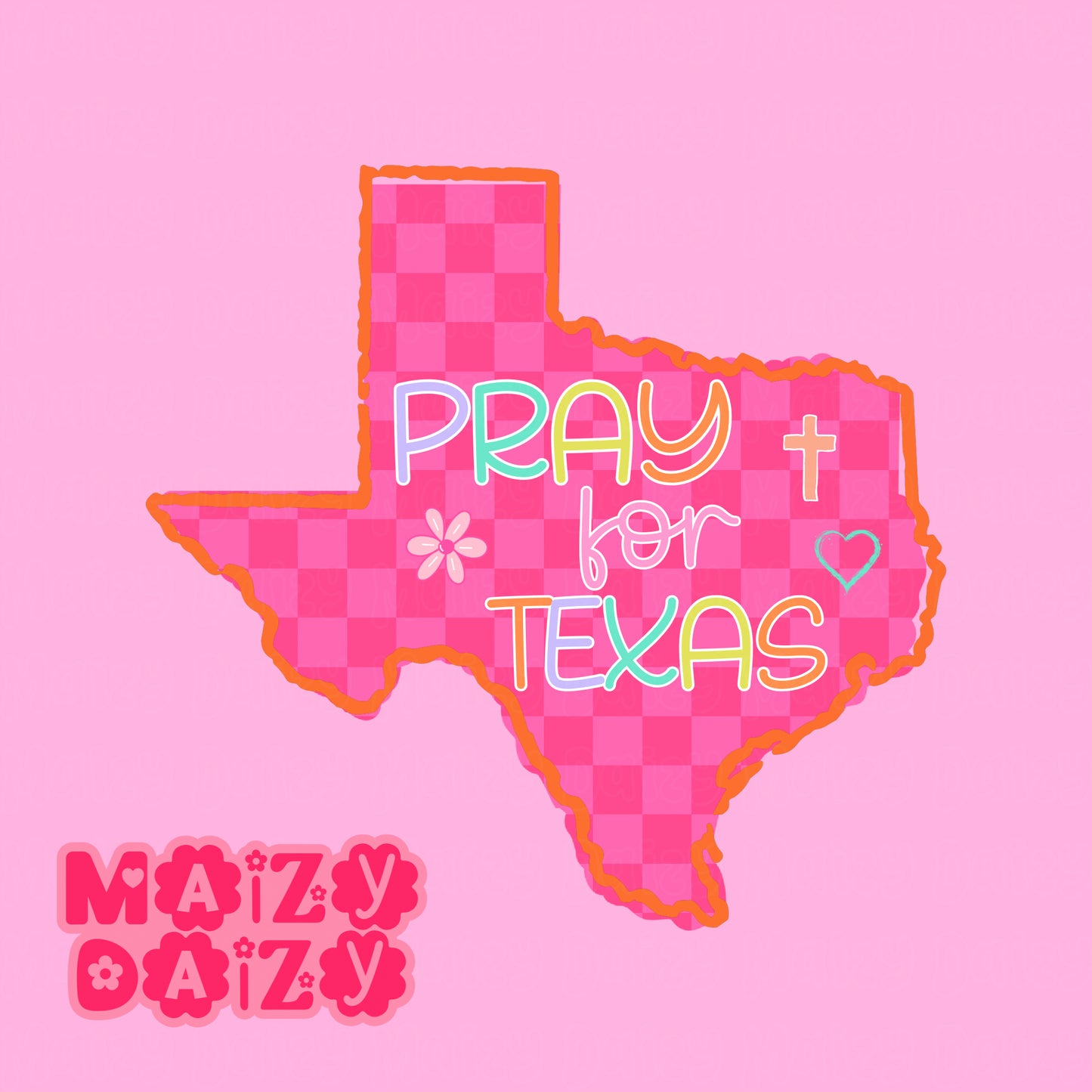 Pray for Texas seamless + PNG bundle