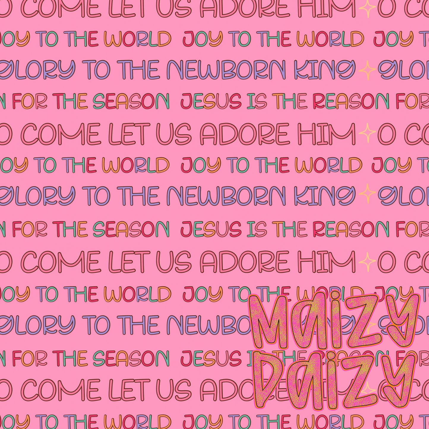 Christmas sayings pink
