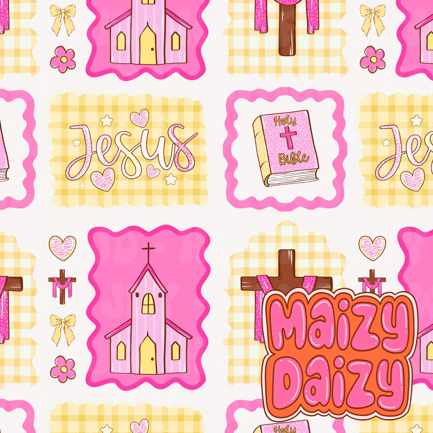 LIMITED church white/pink/yellow frames