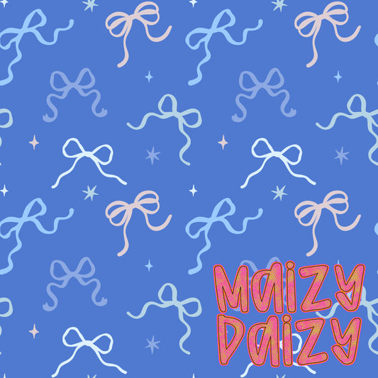 Blue Christmas bows