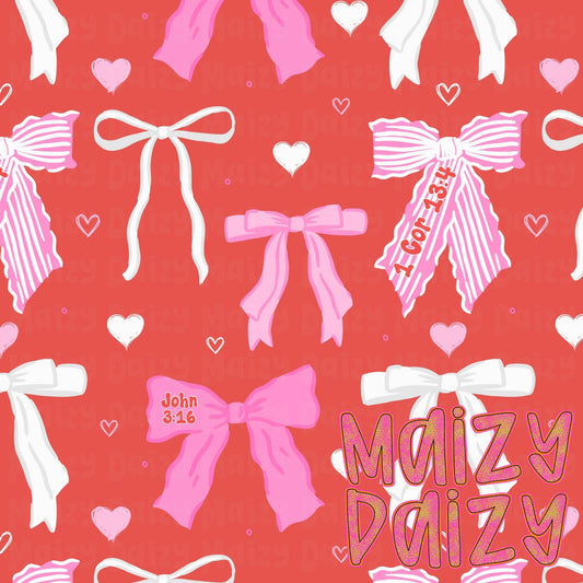 Red valentine bows