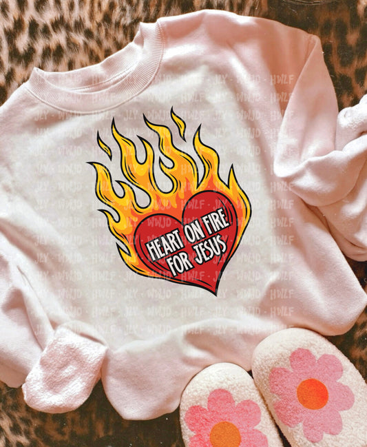 heart on fire for Jesus