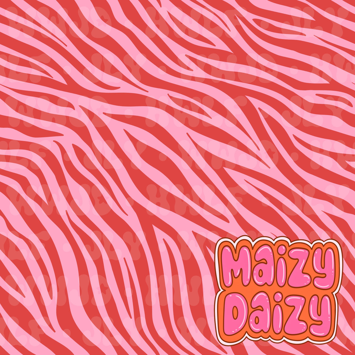 Pink & red zebra