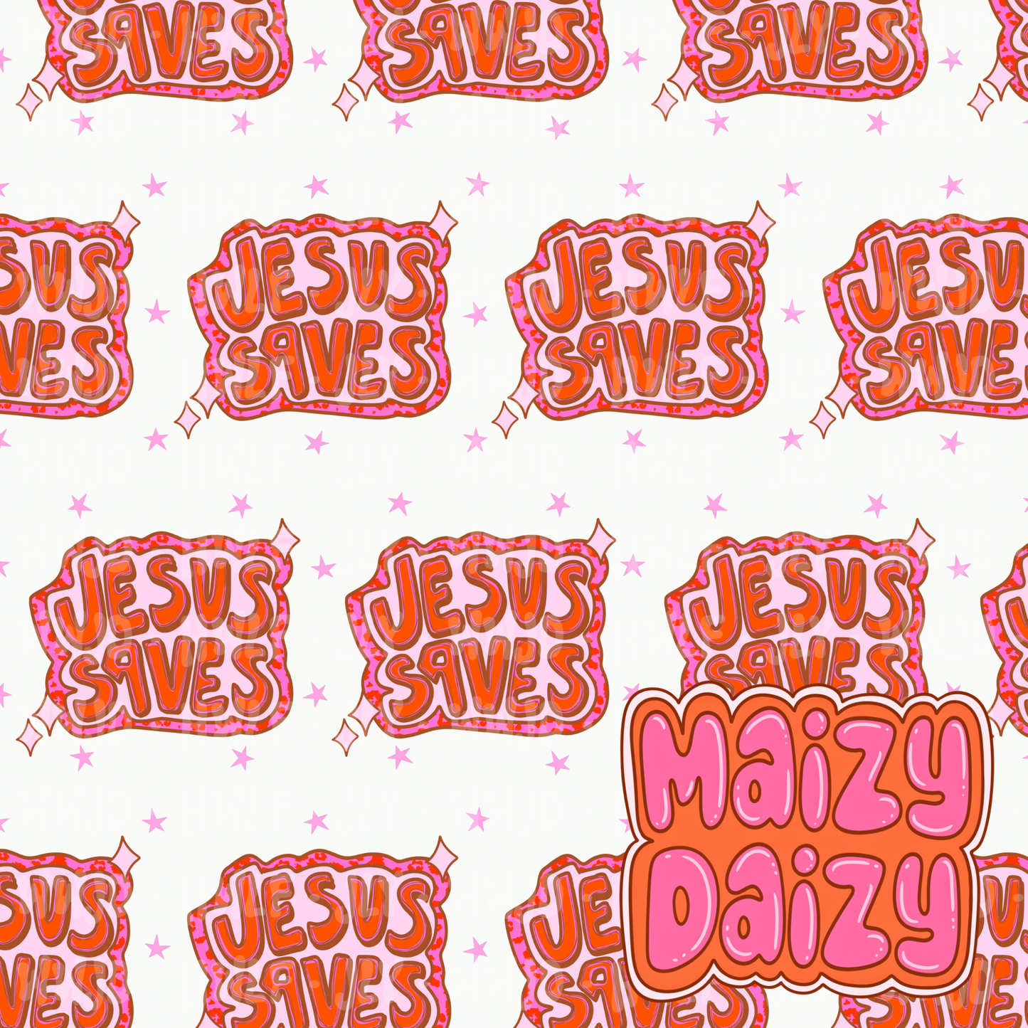 Jesus saves white