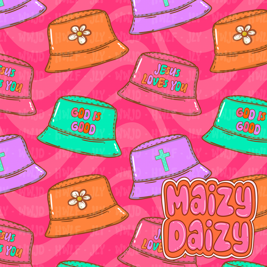 Swim safe bucket hats pink