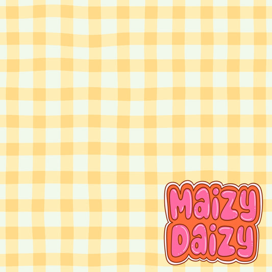Yellow gingham