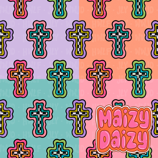 Checks cross bundle colorful