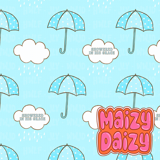 Blue showered in His Grace