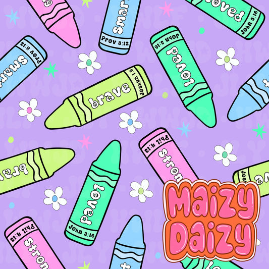Purple crayons