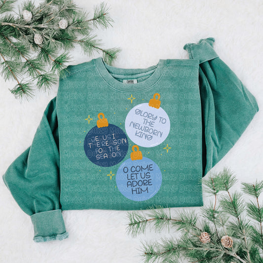 Blue ornaments