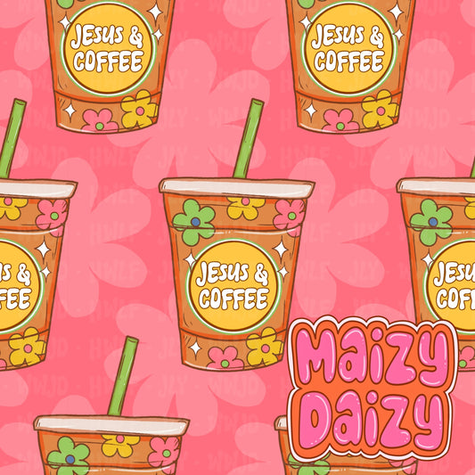 Jesus & coffee pink