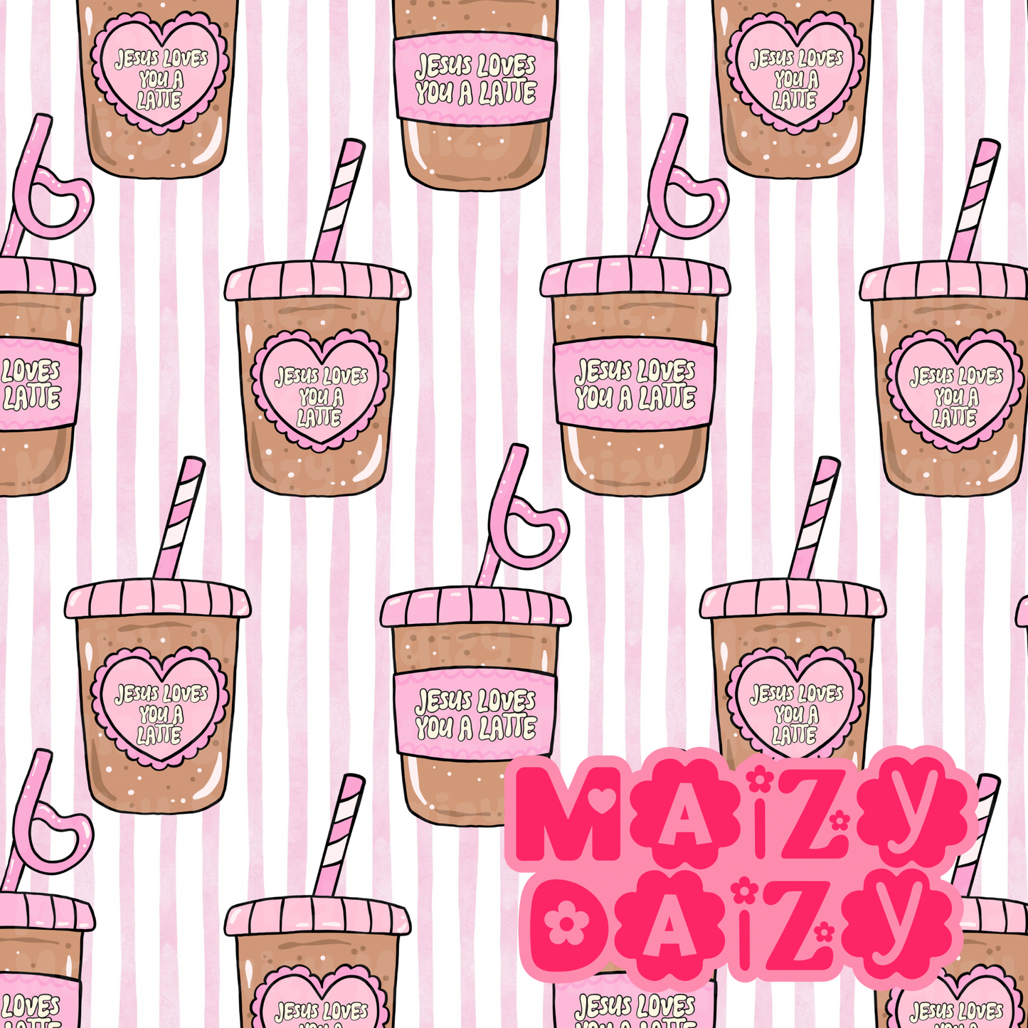 Stripes latte