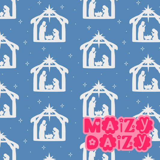 Nativity blue