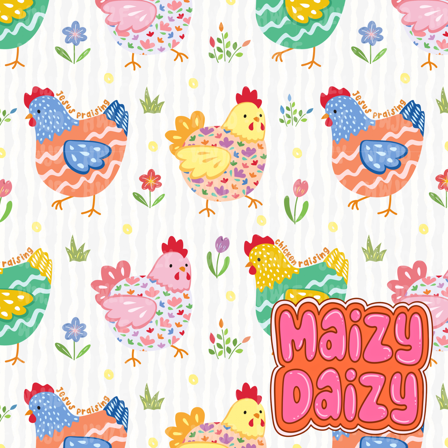 MD x CRD white chickens