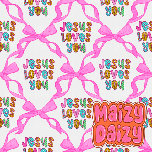 Jesus loves you bows