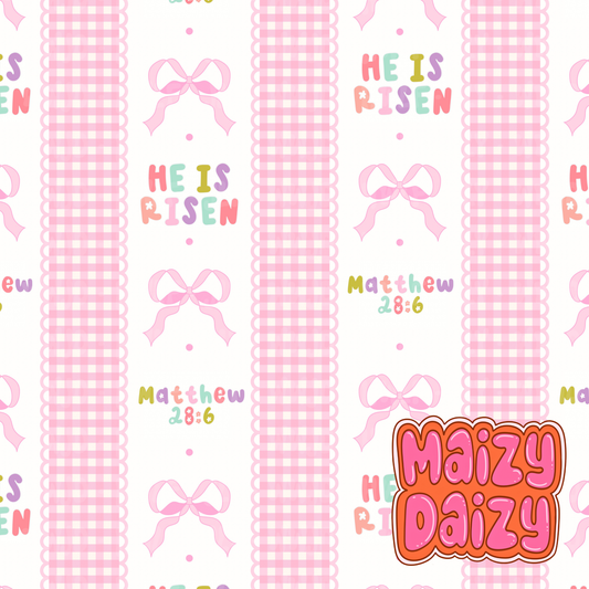 MD x CRD x HHC pink gingham stripes