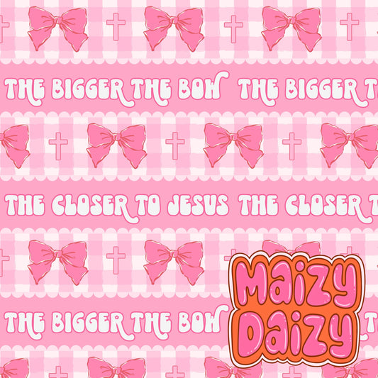 MD x CRD bows pink