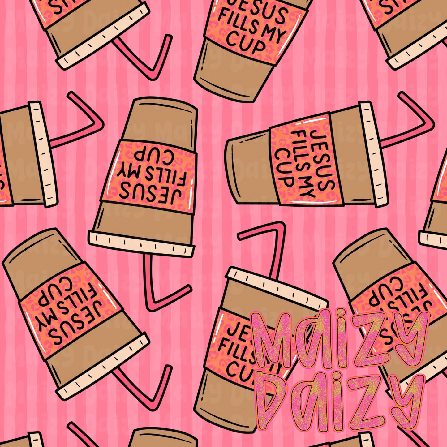 Jesus fills my cup leopard