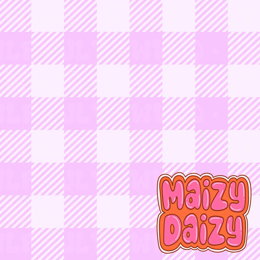 Purple gingham