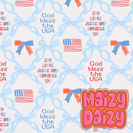 She loves Jesus and America too