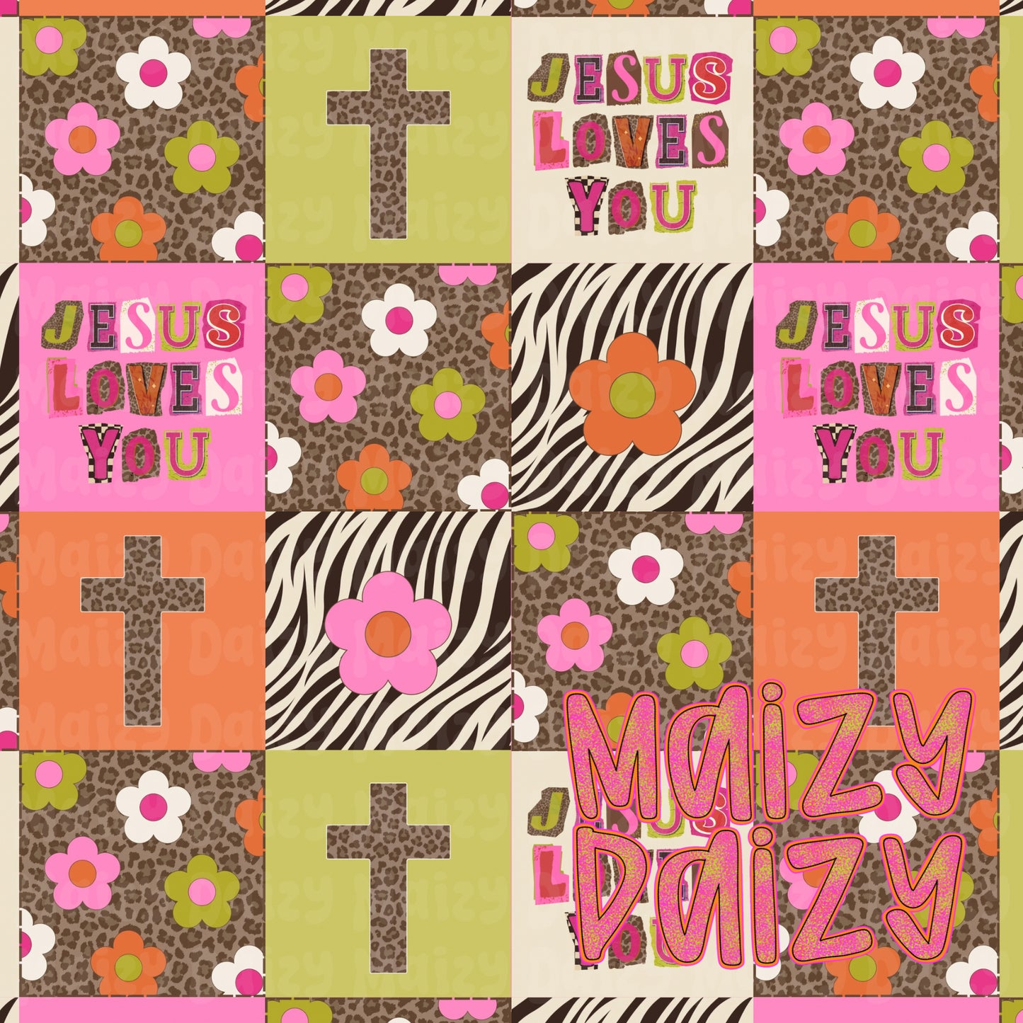Jesus loves you leopard
