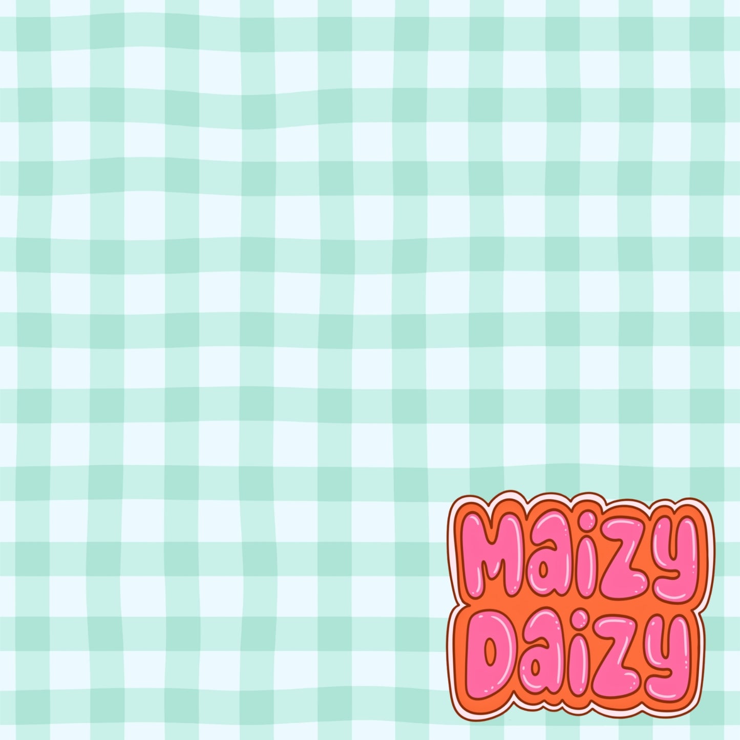 Blue gingham