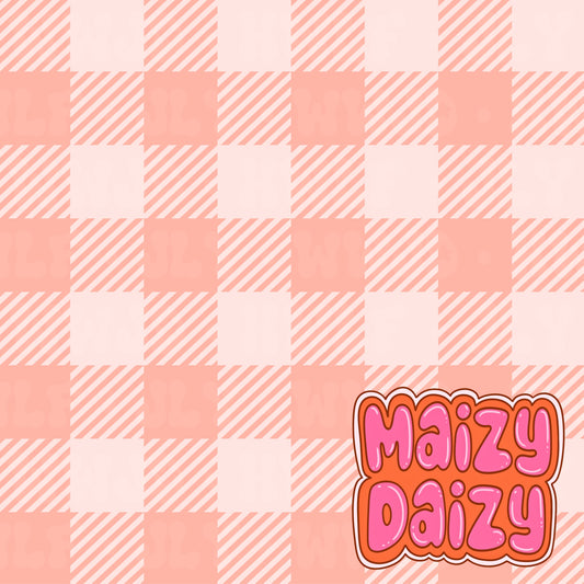Orange gingham