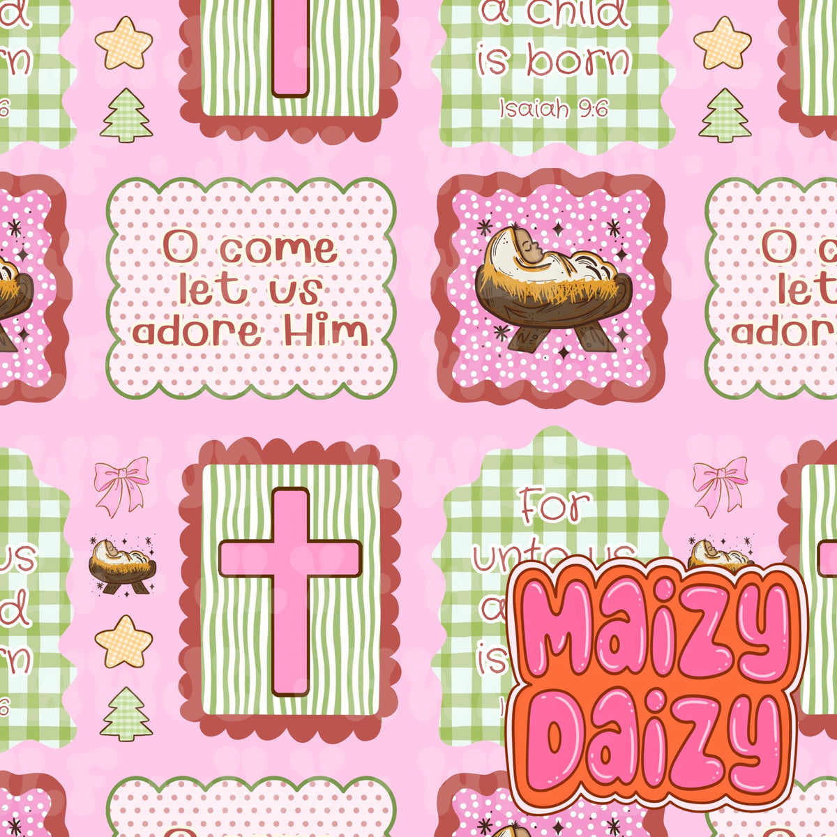 MD x CRD x HHC pink whimsy Christmas frames