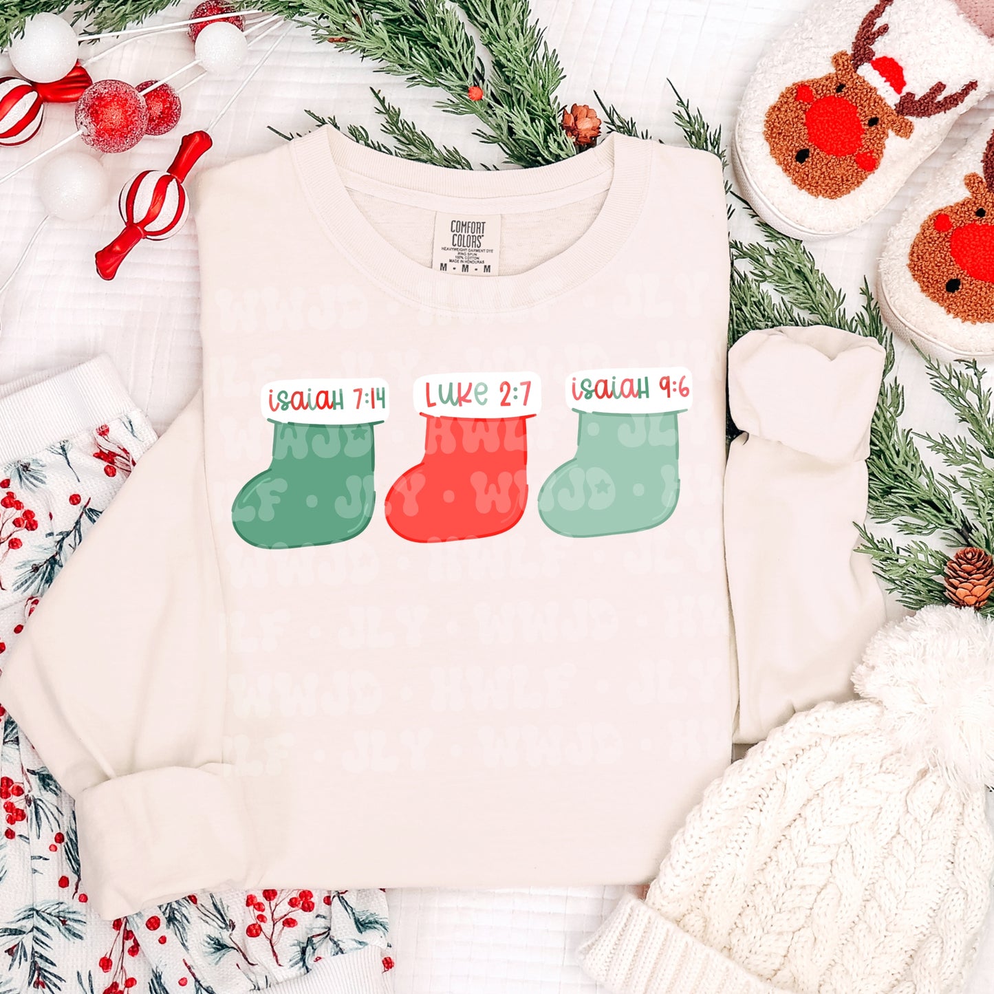 2025 RESTOCK red & green stockings