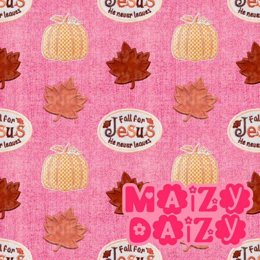 Jesus never leaves pink