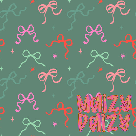Green Christmas bows