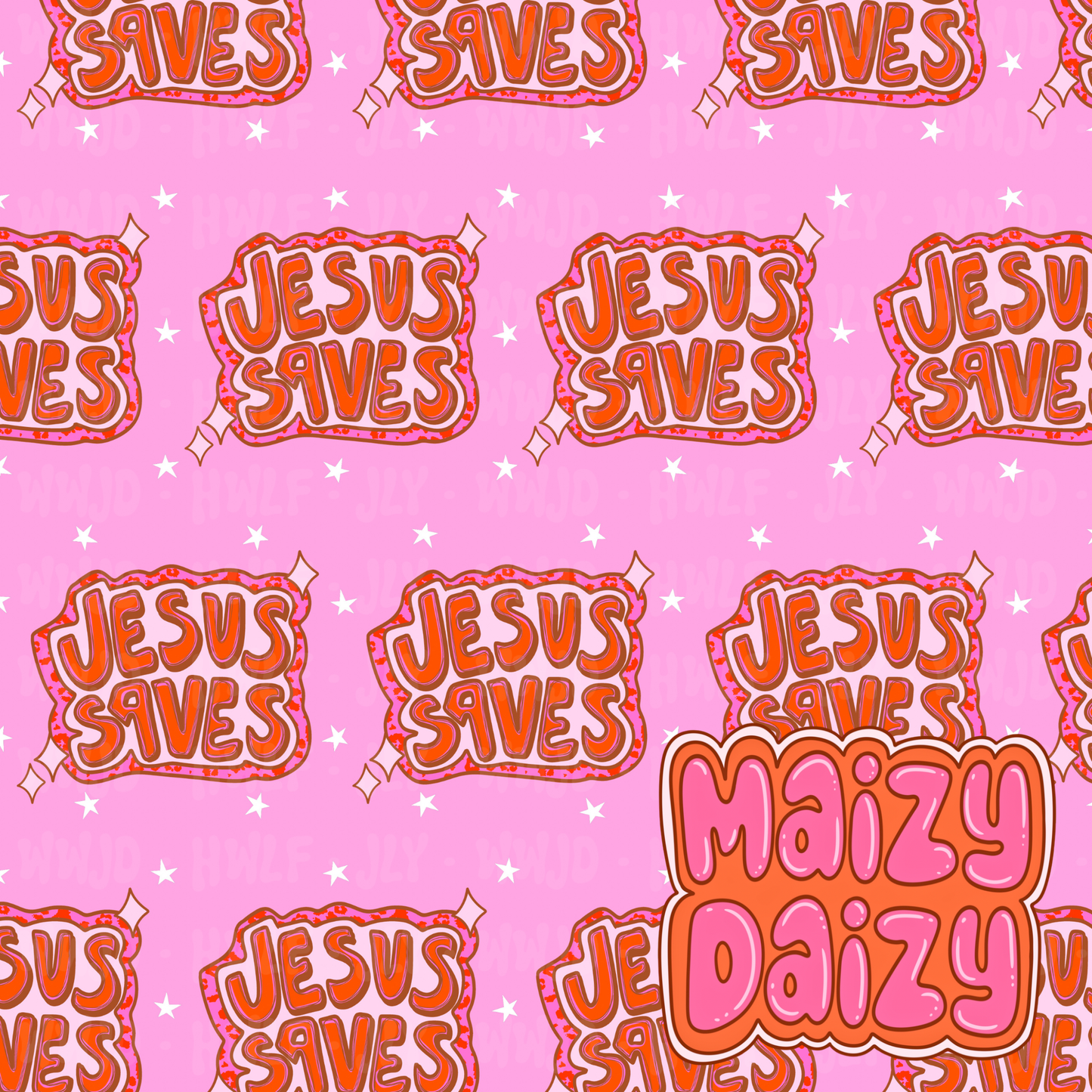 Jesus saves pink